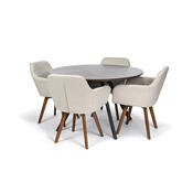 Scaune de sufragerie COWBOY WOOD bej, 2 buc.