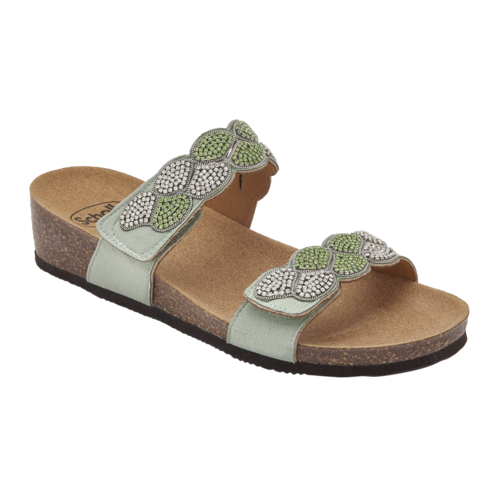 Scholl Papuče Abu Dhabi tyrkysová, veľkosť 38