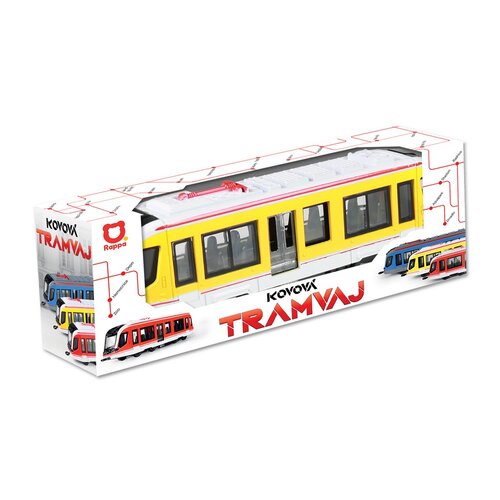Rappa Kovová tramvaj žlutá, 20 cm
