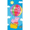 Badetuch für Kinder Peppa Wutz und Schorsch  im Ballon, 70 x 140 cm