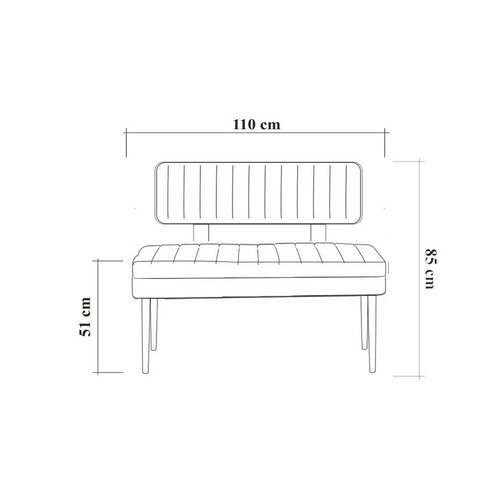 Ławka Vina Anthracite i Atlanitc Pine