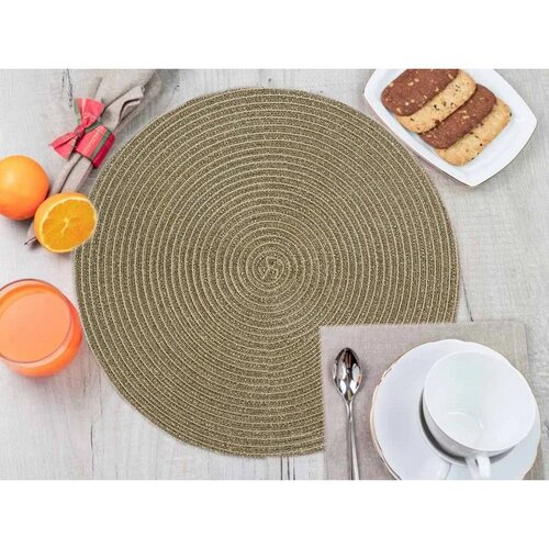 Altom Strojenje Straw zlato, premer 38 cm, komplet4 kosov