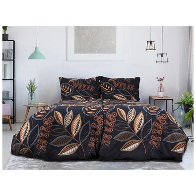 B.E.S. Petrovice Lenjerie de pat din flanelă Nočnílistí, 140 x 200 cm, 70 x 90 cm