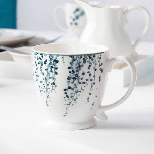 Altom Porcelánový hrnček Konfetti 480 ml, 2 ks, modrá