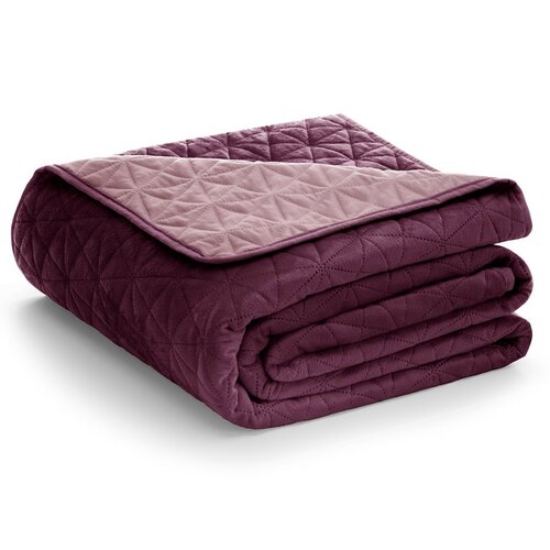 AmeliaHome Prekrivalo za posteljo Laila bordo,roza, 220 x 240 cm