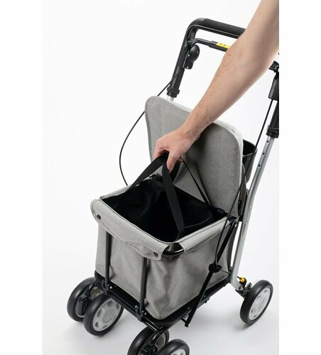 Carlett Senior Comfort nakupovalna torba nakolesih 29 l, siva