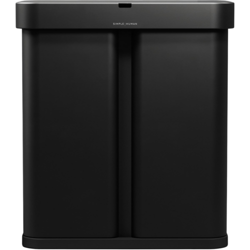 Simplehuman Bezdotykový koš s hlasovým senzorem na tříděný odpad 58 l, černá