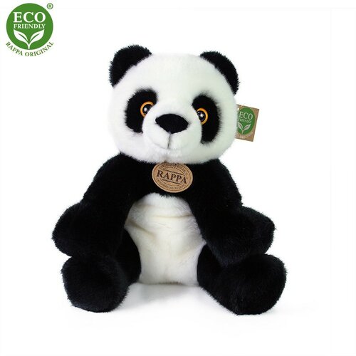 Panda din pluș Rappa, alb-negru, 27 cm e4home.ro