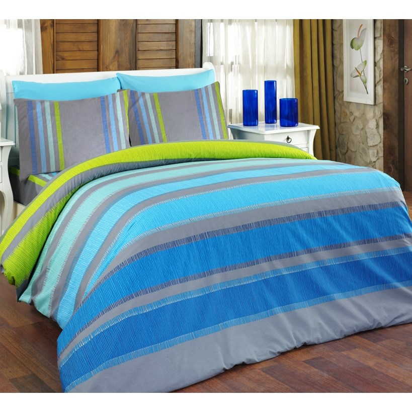Bedtex povlečení ELLE tyrkys bavlna, 140 x 200 cm, 70 x 90 cm