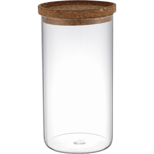 4Home Szklany pojemnik do żywności z pokrywką Cork, 1000 ml
