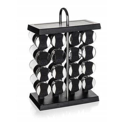 Banquet Komplet korenin v stojalu AKCENT Black, 17kosov