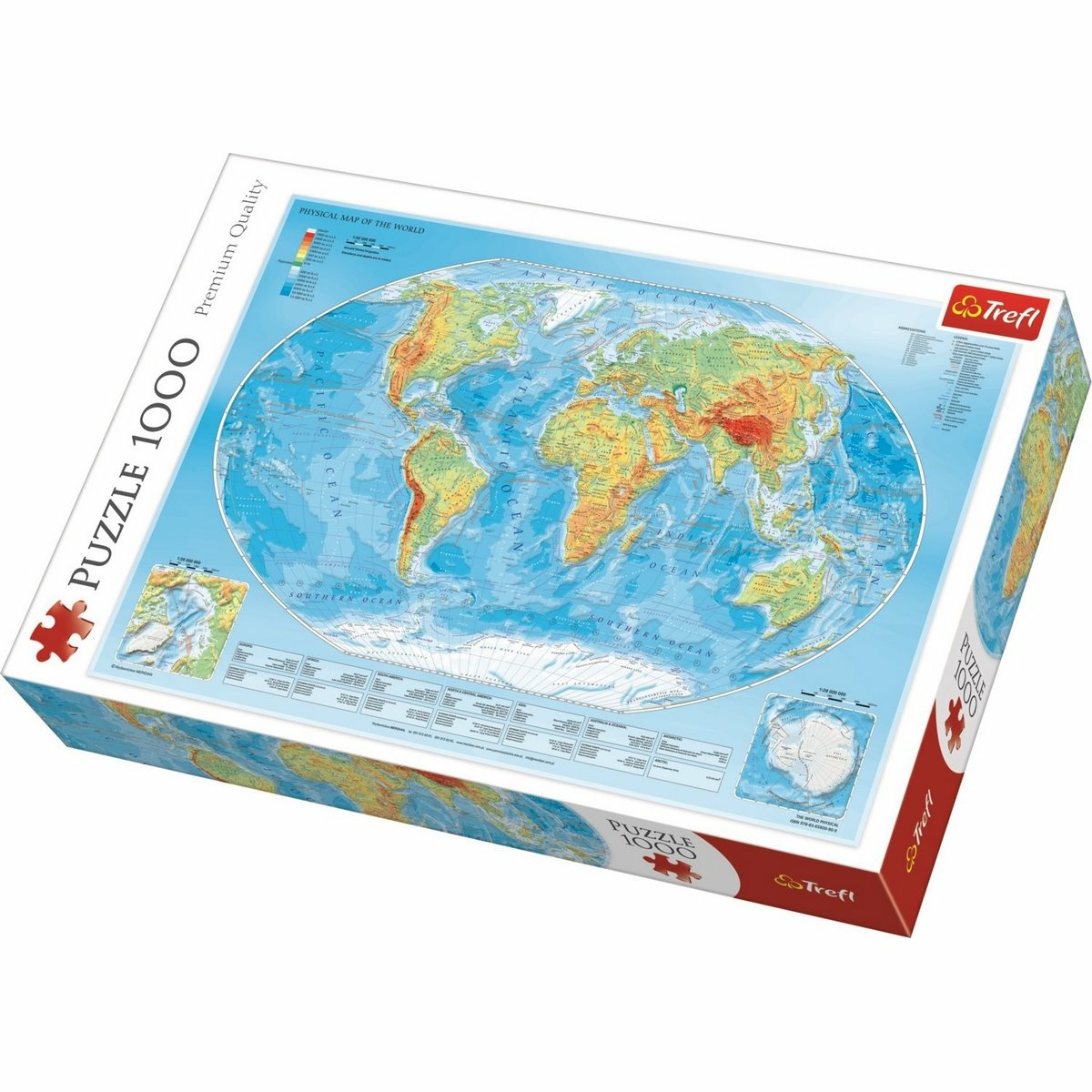 Trefl Mapa světa 1000 dielov puzzle