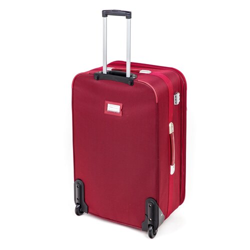 Pretty UP Cestovní textilní kufr TEX28 L, červená