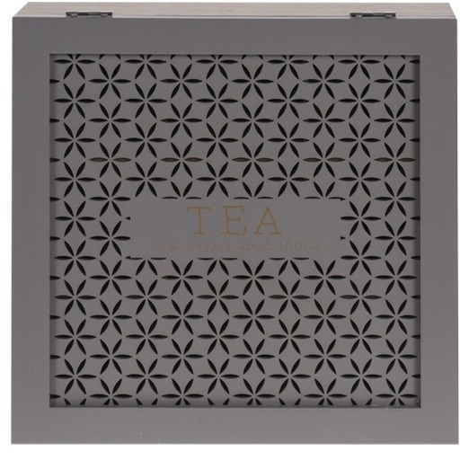 Drevený box na čaj Trento, hnedá