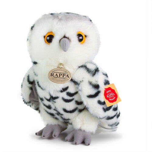 Rappa Plush owl, white, 25 cm