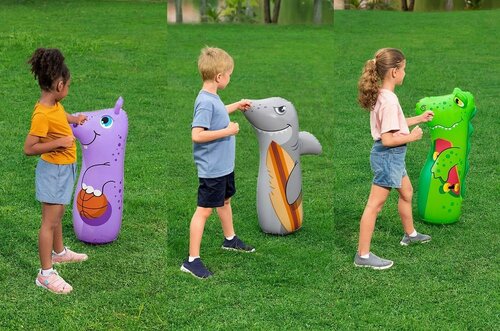 Bestway Sac de box gonflabil Shark, 89 cm