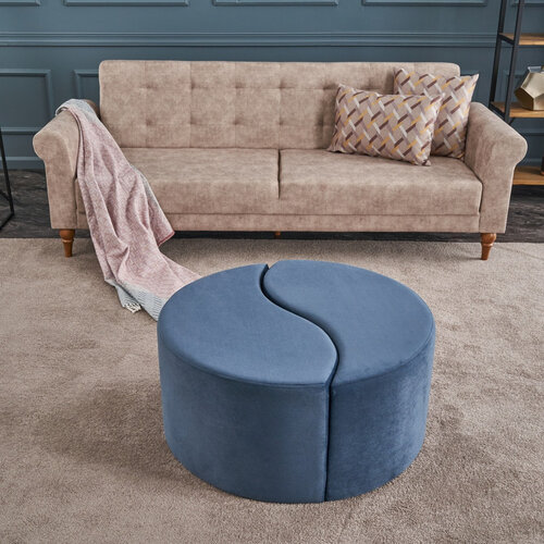 Taburet Alis Puf Blue