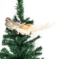Vánoční dekorace zlatý ptáček s klipsem