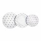 Banquet 18-piese set de luat masa Black Dots