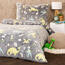 Lenjerie de pat luminoasă din microflanel4Home Dino, 140 x 200 cm, 70 x 90 cm