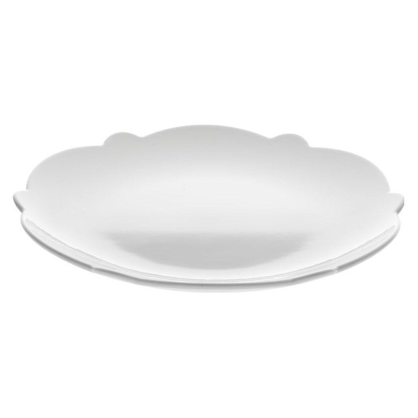 Alessi Dezertní talíř Dressed 20,5 cm, bílá