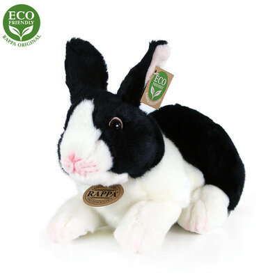 Rappa Plyšový králík černobílá, 24 cm