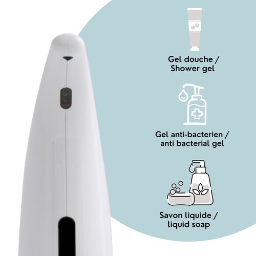 Spirella Bezdotykowy dozownik mydła Selma 300 ml, biały