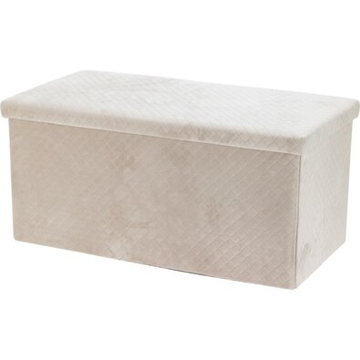 Hocker mit Ablage Visby, 76 x 38 x 38 cm, mit Samtbezug