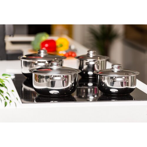 Set de 8 piese de vase 4Home Destiny, capace dinoțel inoxidabil