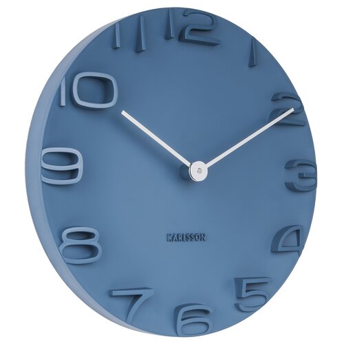 Karlsson 5311BL Designové nástenné hodiny, 42 cm