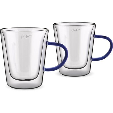 Lamart LT9119 2dielna sada pohárov Tea Vaso, 300 ml, modrá