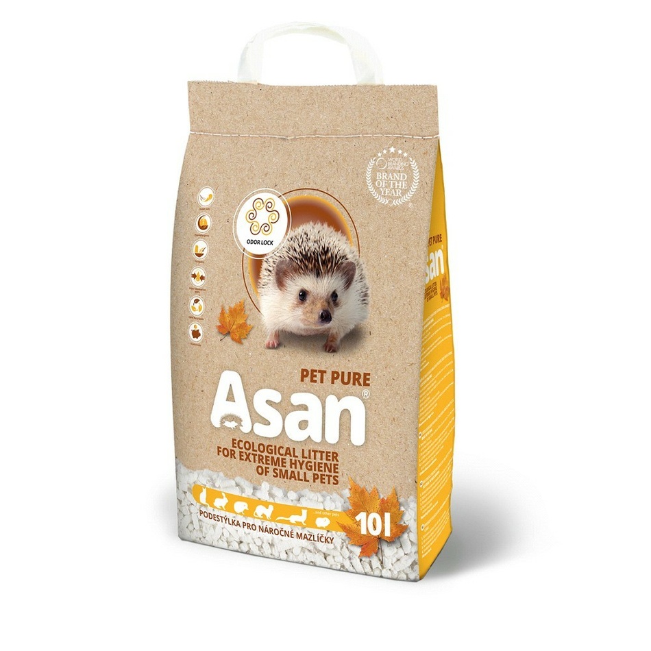 Asan Pet Bio kisállat alom Pure, 10 l akciós termékkép 1