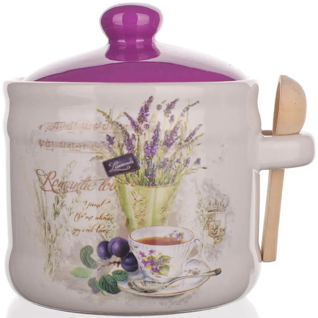 Banquet LAVENDER dóza s lyžičkou,  60ZF1099 400ml