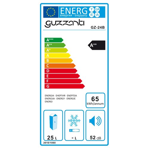 Guzzanti GZ 24B termoelektromos hűtődoboz , 40 x37,5 x 29,5 cm