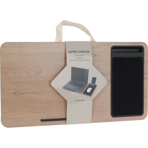 Laptop Beistelltisch, Braun, 57,5 x 4 x 30,5 cm, MDF