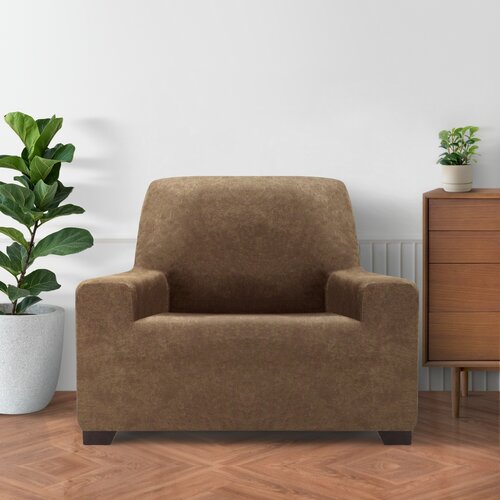 ESTIVELLA multielasztikus fotelhuzat, barna, 70-110cm