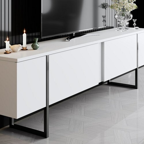 Măsuță TV Luxe White and Black