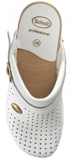 Scholl CLOG S/COMF - obuwie zdrowotne PROFESSIONAL, rozm. 45, biały