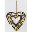 Proutěná závěsná dekorace Srdce, 26 cm