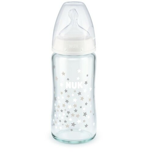 NUK First Choice+ Skleněná láhev, 240 ml