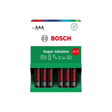 Bosch Baterie AAA Super Alkaline, 6 ks