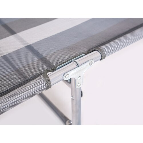 Happy Green Leżak plażowy Athina szary, 190 x 58 x 27 cm