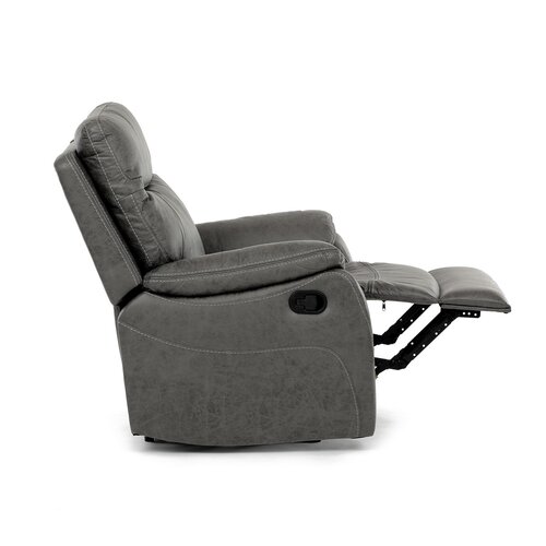 Polohovacie kreslo 4092 GREY3, vintage, sivá
