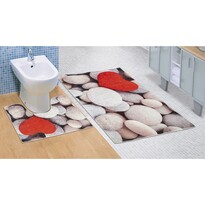 Bellatex Набір килимків для ванної кімнати Світлі камені 3D, 60 x 100 + 60 x 50 см