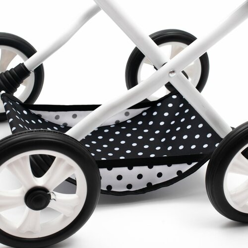 New Baby Dětský kočárek pro panenky Comfort, černo-bílá