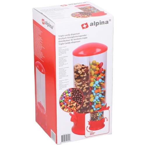Dozator de cereale Alpina 11341, 3 compartimente