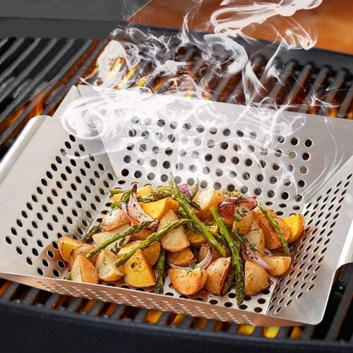 Tigaie pentru grătar BBQ pentru legume Novara, 30x 30 cm