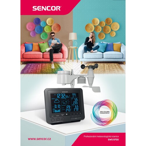 Sencor SWS 9700 Professionelle Wetterstation mitFunksensor 5-in-1