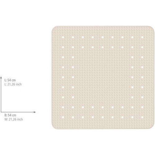 Wenko Duschmatte Mirasol 54 x 54 cm, beige