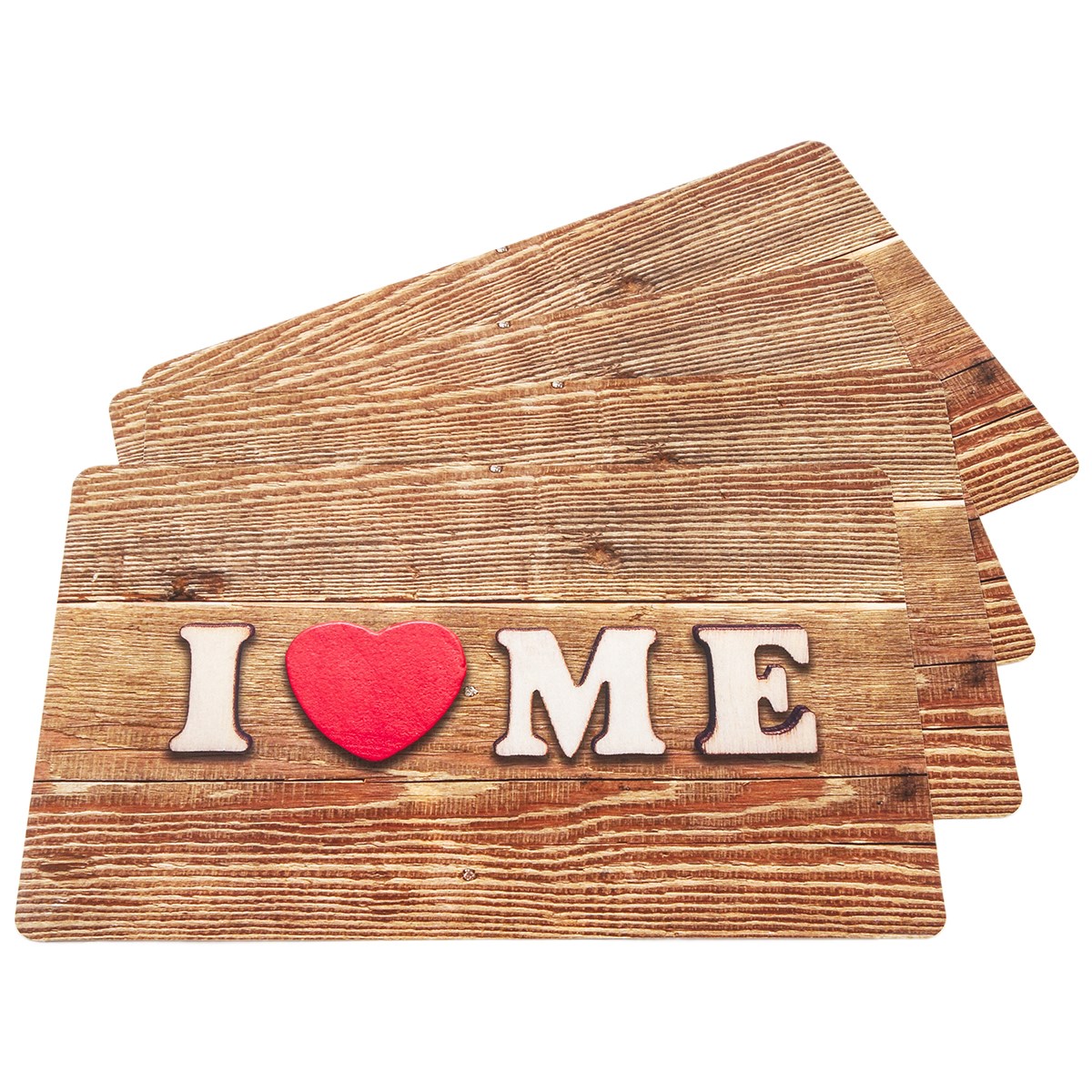 Koopman Prestieranie Home hnedá, 43 x 28 cm, sada 4 ks